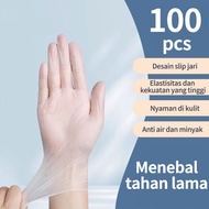 100pcs Sarung Tangan Gloves Nitrile/Nitrile Original Sarung Tangan Karet / Safeglove Nitril/HITAM/U