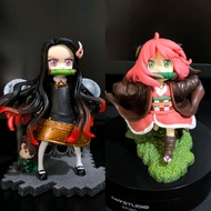 Anya Spy X Family X Nezuko Demon Slayer - Anya Cosplay Nezuko Figure - Nezuko Cosplay Anya