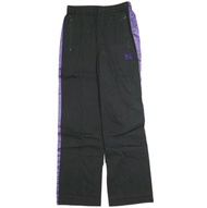 กางเกงวอร์ม Needles 20SS ผลิตในญี่ปุ่น รุ่น Cupra Track Pants, GL352, ไซส์ XS, สีดำ/ม่วง, เนื้อผ้าเจ