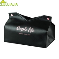 JUJIAJIA PU Leather Tissue Case Box Container Home Car Towel Napkin Papers Dispenser Holder Box Case Table Decoration