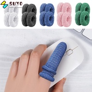 SUYO 10PCS Cotton Finger Cots, Protectors Thickening Tubular Care Bandage, High Quality Disposable Breathable Multicolor Finger Covers Work