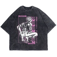 DEMON SLAYER AKAZA WASHING VINTAGE TEE (WASHING T-SHIRT)
