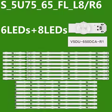 16PCS ED Backlight Strip UE65MU6100 UE65MU6105 UE65MU6172 UE65MU6179 UE65MU6120 UE65MU6122 UE65MU612
