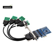 1 PCS PCI Expansion 4 Ports RS422 RS485 Expansion Card PCI-E to -422 -485 Multi-Serial Card Industri