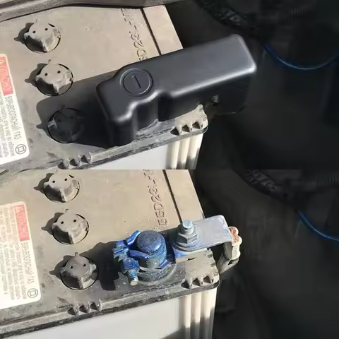 Car Battery Anode Negative Protector Cover for Toyota FJ Land Cruiser Prado 150 V8 200 2010-2017 Rav