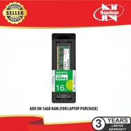 ADD ON 16GB RAM (FOR LAPTOP PURCHASE ONLY)