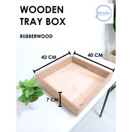 cottage box / tray / crates wood / multipurpose storage decoration box / dulang hantaran besar