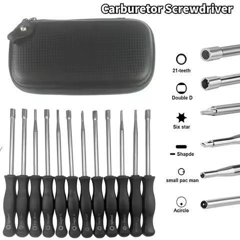 3/12Pcs Carburetor Adjustment Tools Multi-head Tune-up Screwdriver Set Car Repair Motorcycle Accesso