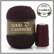 Sợi Len Pha Cashmere 50+20g Len Acrylic Dùng Để Đan Móc Tay Áo Len Mũ Túi Xách Sợi Len Thân Thiện Vớ