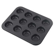 好時候 - 12連圓杯形蛋糕碳鋼模 不粘模 蛋糕烤盤 烤焗 烘焙工具