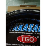 Takasago alloy rim 4.25/17 black