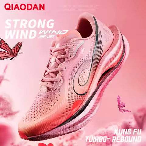 QIAODAN WIND3 Men's 2026 Marathon Sport Shoes Racing Training Running Shoes Body Test Breathable Reb