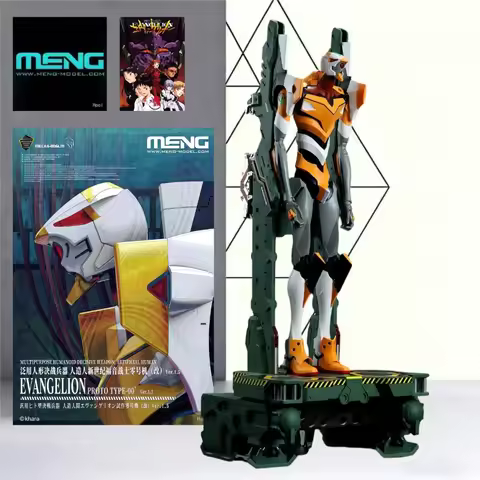 MECHA-006LM EVA Unit-00 Custom Ver.1.5 MENG Model 470mm DIY Assembled Mecha with LED Eye Light Parti