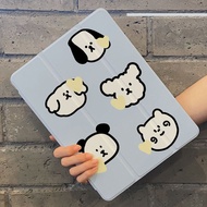 For iPad case iPad air4 10.9 ipad 9th 10.2 2021 iPad 8th cute dog case 2020 7th air 2 air 3 10.5 sleep wake iPad mini6 5 4 silicone soft shell case ipad 6th gen 9.7 5432 smart case