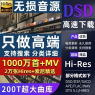DSD Lossless Music Download Bag hires Master with Audio Source wav/flac/HIFI Car MV Song Video mp3