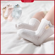 4Pair/set Baby Socks Summer Thin Breathable Mesh Baby Socks Short Newborn Children Socks Cartoon 0-6