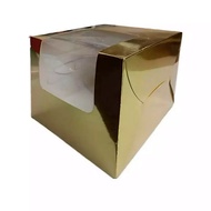Clearance Gold Cake box 10x10x10inch