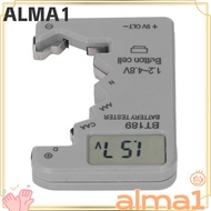 ALMA Digital Battery Checker, ABS Housing Digital Display Digital Battery Tester, Universal Compatib