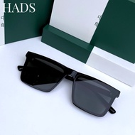 HADS Korean Style GM Police Sunglasses for Men Simple Casual Fashion Over Spectacles Sun Protection UV Shades for Men 2023 New Summer Aesthetic
