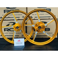 RCB FG511 Forged Rim Yamaha LC135 5S Y125Z 125ZR 1.85/2.5*17 Sport Rims Set Gold Limited Edition Rac