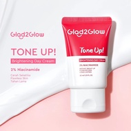 GLAD2GLOW Brightening Tone Up Cream DAY Cream | Instant Day Cream Brightens Skin | G2G Brightening D