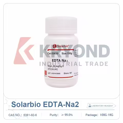 Solarbio EDTA Na2 99 Percent CAS 6381-92-6 Laboratory Chemical Reagent Chelating Agent for Analytica