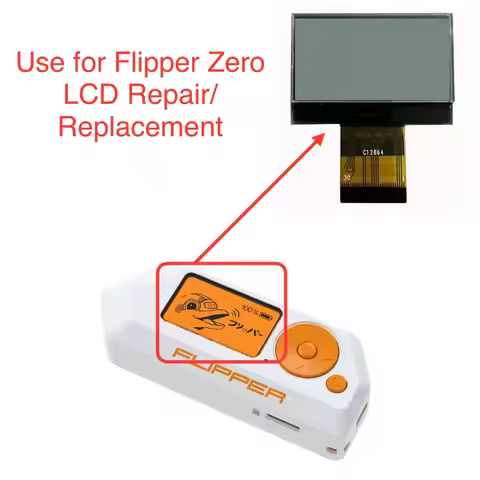 New 1.4inch Flipper Zero Screen Lcd Display Without backlight replacement and repair