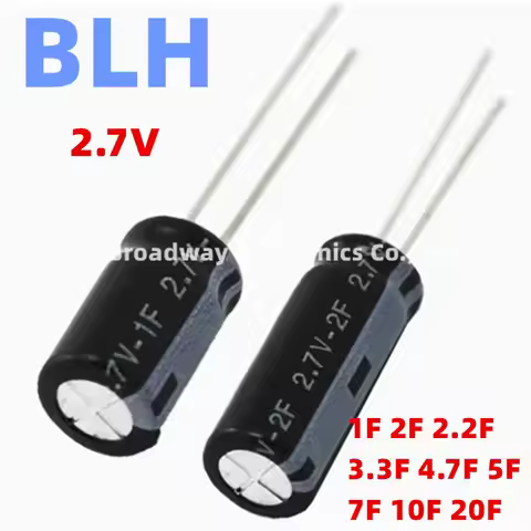 5PCS Electrolytic capacitor 2.7V 1F 2F 2.2F 3.3F 4.7F 5F 7F 10F 20F