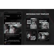 Instagram Glitch Images Template - 2 clicks