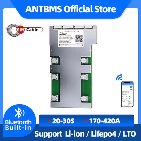 ANT smart BMS 20S 24S 26S 27S 30S Balance Li-ion LiFePo4 LTO 18650 Battery Ebike 170A 230A 420A 1050