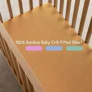 <SG Ready Stock> (70*130*20) 100% Bamboo Baby Crib Fitted Sheet / Baby Cot Bedsheet / Childcare Matt