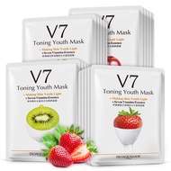 Alicebra V7 Toning Youth Mask 7 Kinds Of Multivitamin Face -- B1 B2 B3 B6 And Egg Protein