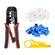 Network Cable Labor-Saving Ratchet Set Dual-Use 8P8C Nozzle Pliers 46 Crimping Pliers Network Pliers