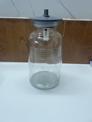 Bình đựng dịch 2500ml bằng thủy tinh cho máy hút dịch 2 bình KANEKO YUWELL LUCASS ALKATO (CÓ VAN CHỐ