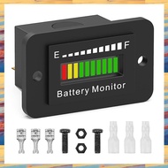 (ZWNA) 12V 24V 36V 48V 60V 72V LED Battery Monitor Gauge Battery Fuel Gauge Indicator Lithium Ion Ba