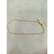 1 gram light gold nori bracelet