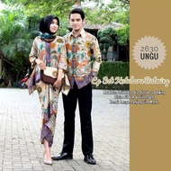 Pre order Muslimah Set couple baju batik kelawar modern