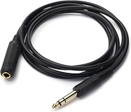 Disino 1/4 Inch Male to Female Stereo Extension Cable Gold Plated Quarter inch Headphone Extension C