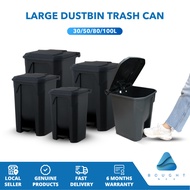 Large Dustbin Trash Can - Durable Garbage Bin for Home & Office, 30L/50L/80L/100L, Heavy Duty, Easy 