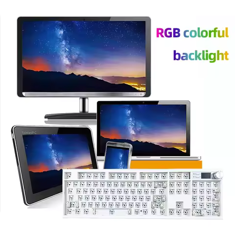 GMK67 75% Wireless Mechanical Keyboard Gasket-mounted BT5.0/2.4G Wireless/Wired Three Modes Gaming K