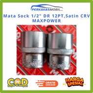 MATA MAXPOWER Socket Eye 1/2" DR 12PT Satin CRV 8MM to 32MM Original