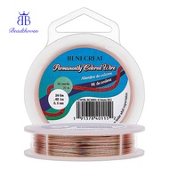1roll Round Craft Copper Wire Raw(Unplated) 0.5mm 24 Gauge