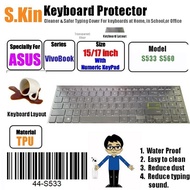 S.Kin™ 15.6 inch ASUS VIVOBOOK S533 M533 S560 Computer Silicone TPU keyboard Skin Cover Protector fo