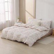 雙人/冬月羽絨被/好收納、可機洗、免被套、超保暖-豆豆粉