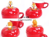 正版授權 日本 迪士尼 CHIP AND DALE 奇奇蒂蒂 蒂蒂杯 番茄湯杯 馬克杯 單耳杯 陶瓷杯 咖啡杯 水杯 杯子