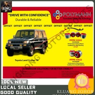 POLYMANN TOYOTA LAND CRUISER LJ78 LJ79 OFFSET PARANG BUSH LC2 FRONT REAR POLYURETHANE PU BUSH SILICO
