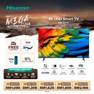 [Free Installation] Hisense 4K UHD Dual Band Wifi Smart TV / Television 电视机 (65"/58"/55"/50“/43”) E6