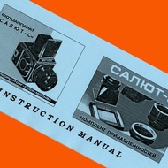 SALUT-S 相機和配件中片幅 6x6 膠卷英文手冊新手冊