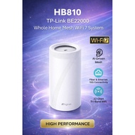 TP-Link HB810 (SGST) Tri-Band BE22000 AP System Router, Ultra-Fast 22Gbps, 10G Ports Home Mesh WiFi 