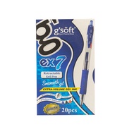 G'SOFT 0.7mm Gel Pen EX7 Blue